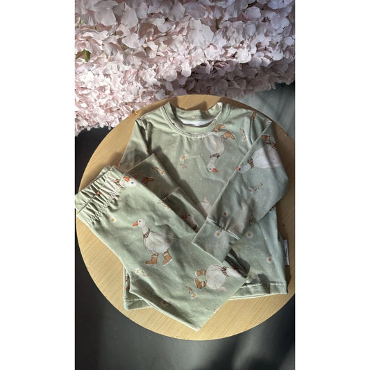 Langarm-Pyjama Gänse
