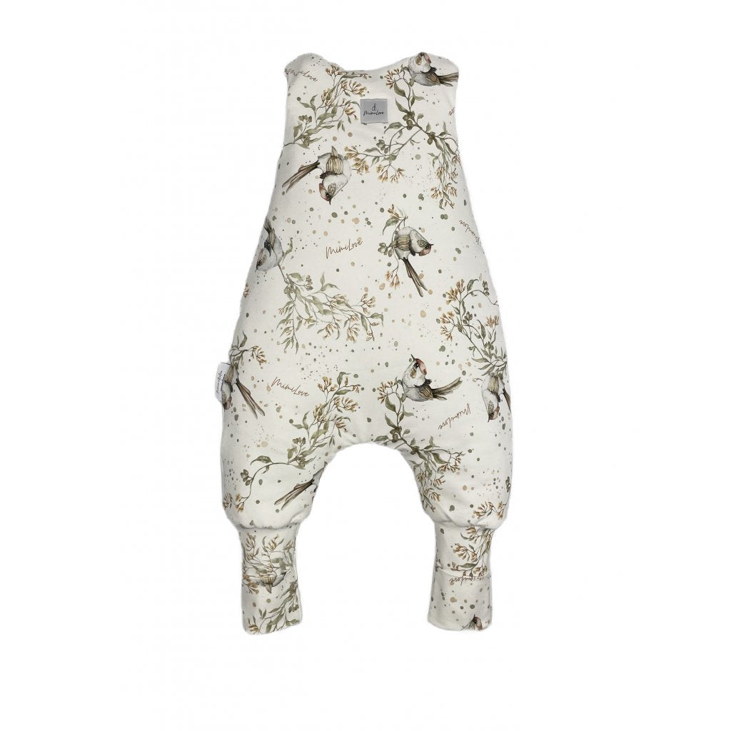 Leichter Schlafsack mit Beinen 3 - 5 Jahre - Golden Birds