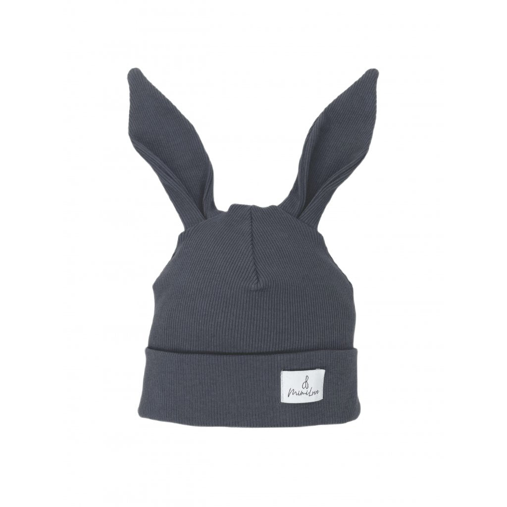 Übergangsmütze Hase Graphit