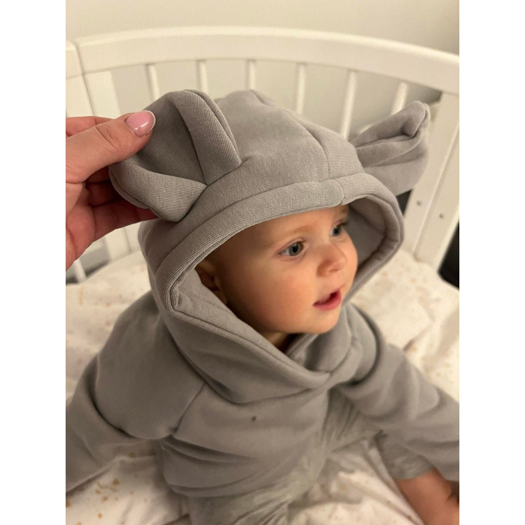 Kinder Hoodie TEDDYBÄR 4 – 5 Jahre Grau
