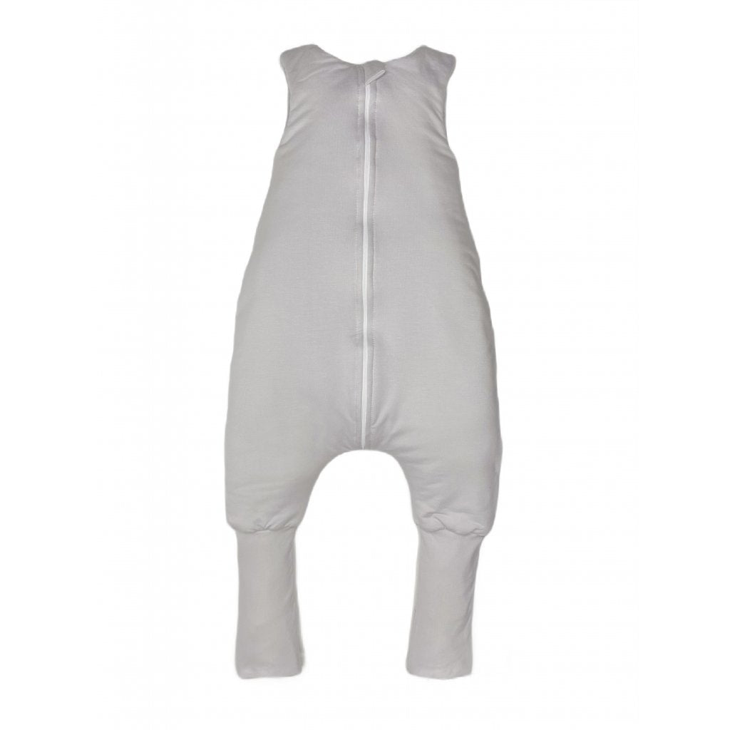 Bambus-Schlafsack mit Beinen für Kinder 3 - 5 Jahre Grau