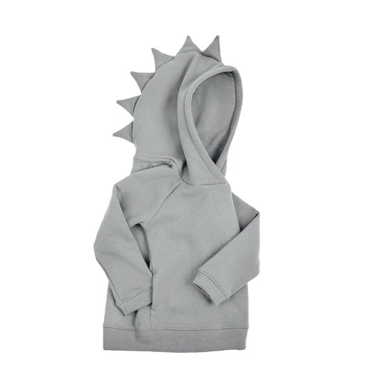 Kinder Hoodie DINO 6 - 7 Jahre Grau