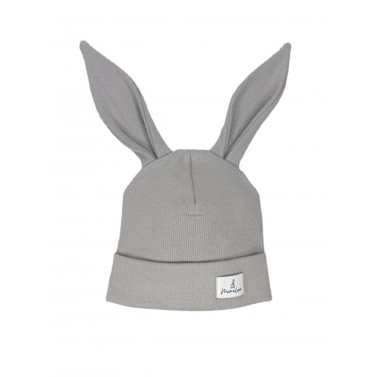 Übergangsmütze Hase Grau