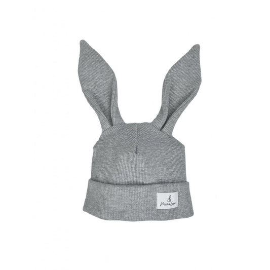 Übergangsmütze Hase Dunkelgrau meliert