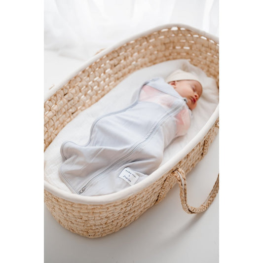 Swaddler (Schlafsack mit Netzteil) Grau