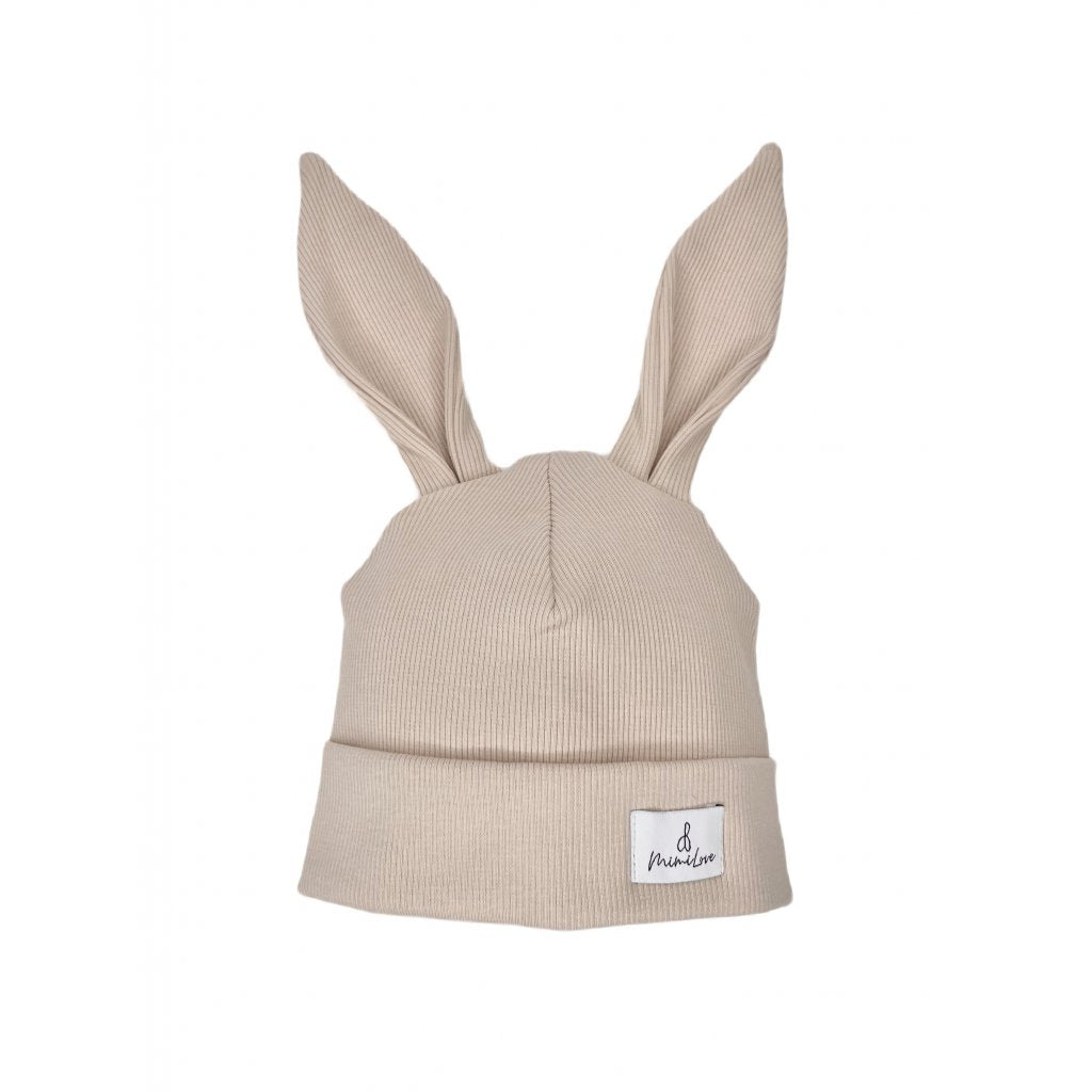 Übergangsmütze Hase Hellbeige