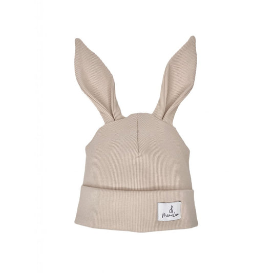 Übergangsmütze Hase Hellbeige