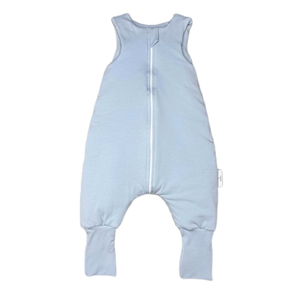 Baumwoll-Schlafsack mit Beinen für Kinder 09 - 36 Monate - Hellblau
