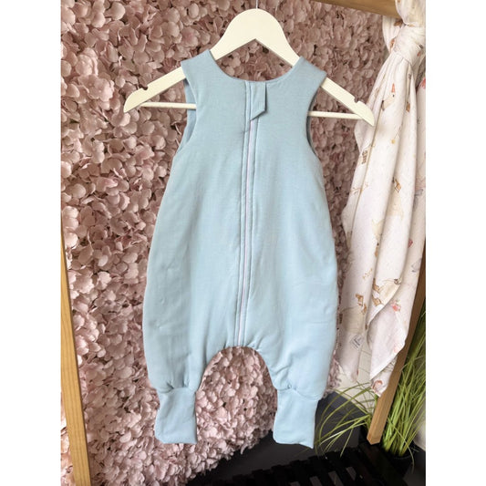 Baumwoll-Schlafsack mit Beinen für Kinder 09 - 36 Monate - Hellblau