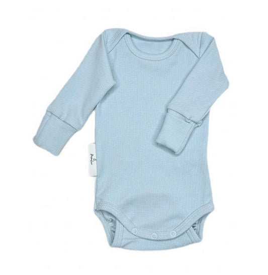 Baby Langarmbody HELLBLAU