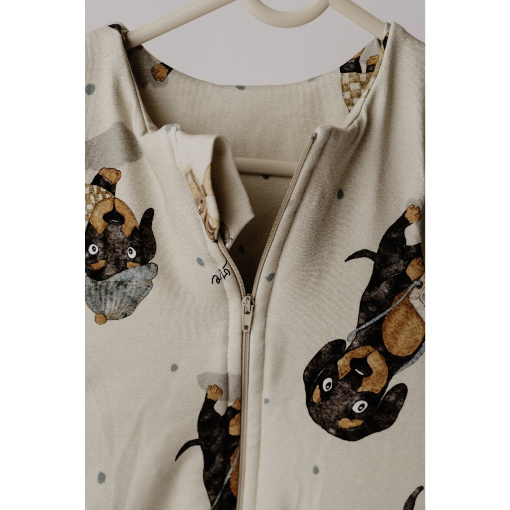 Leichter Schlafsack mit Beinen 3 - 5 Jahre - Hunde