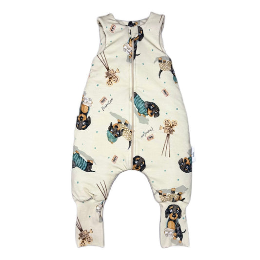 Leichter Schlafsack mit Beinen 3 - 5 Jahre - Hunde