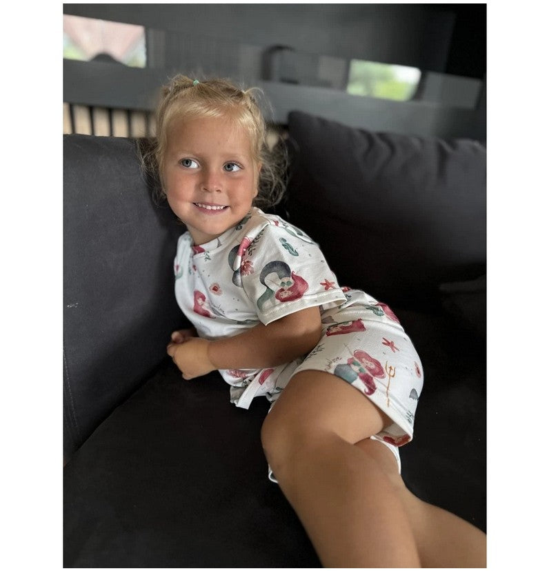 Kurzarm-Pyjama Meerjungfrau