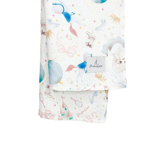 Musselin-Mullwindel 100 x 100 cm Prinzessin