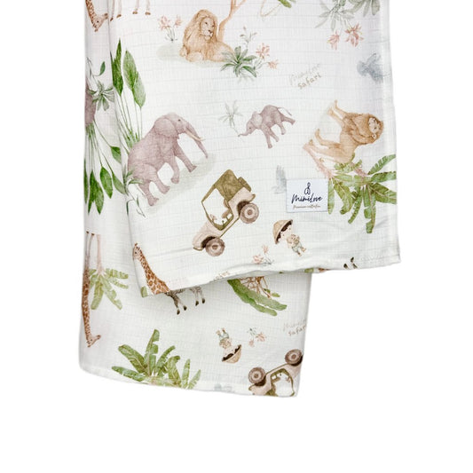 Musselin-Mullwindel 100 x 100 cm Safari