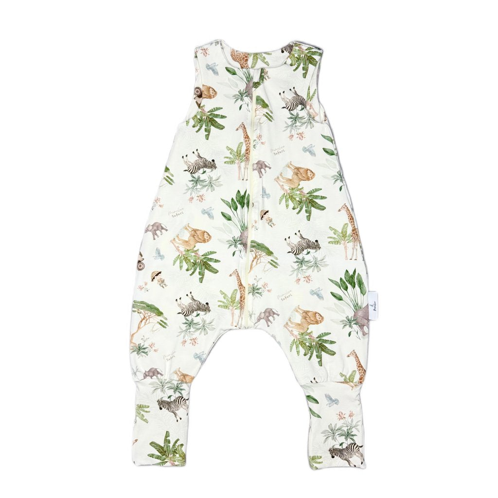 Leichter Schlafsack mit Beinen 09 - 36 Monate - Safari