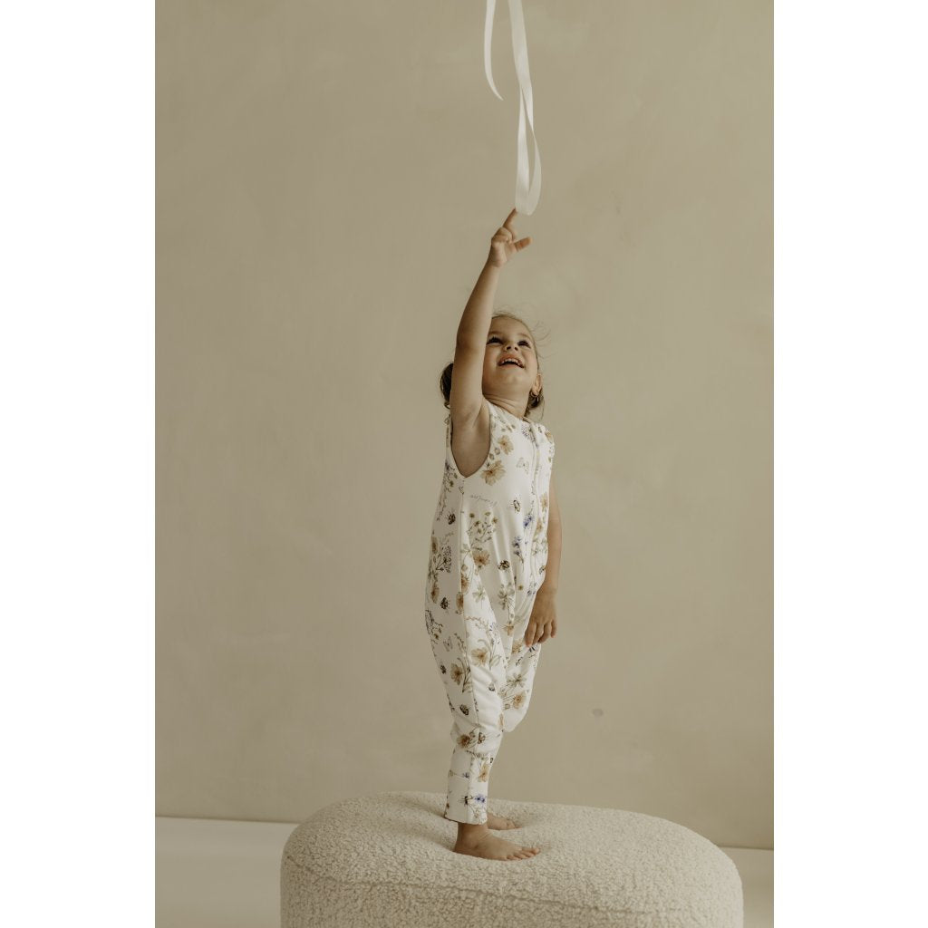 Leichter Schlafsack mit Beinen 3 - 5 Jahre - Wiese