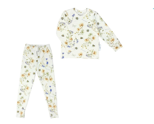 Langarm-Pyjama Wiese