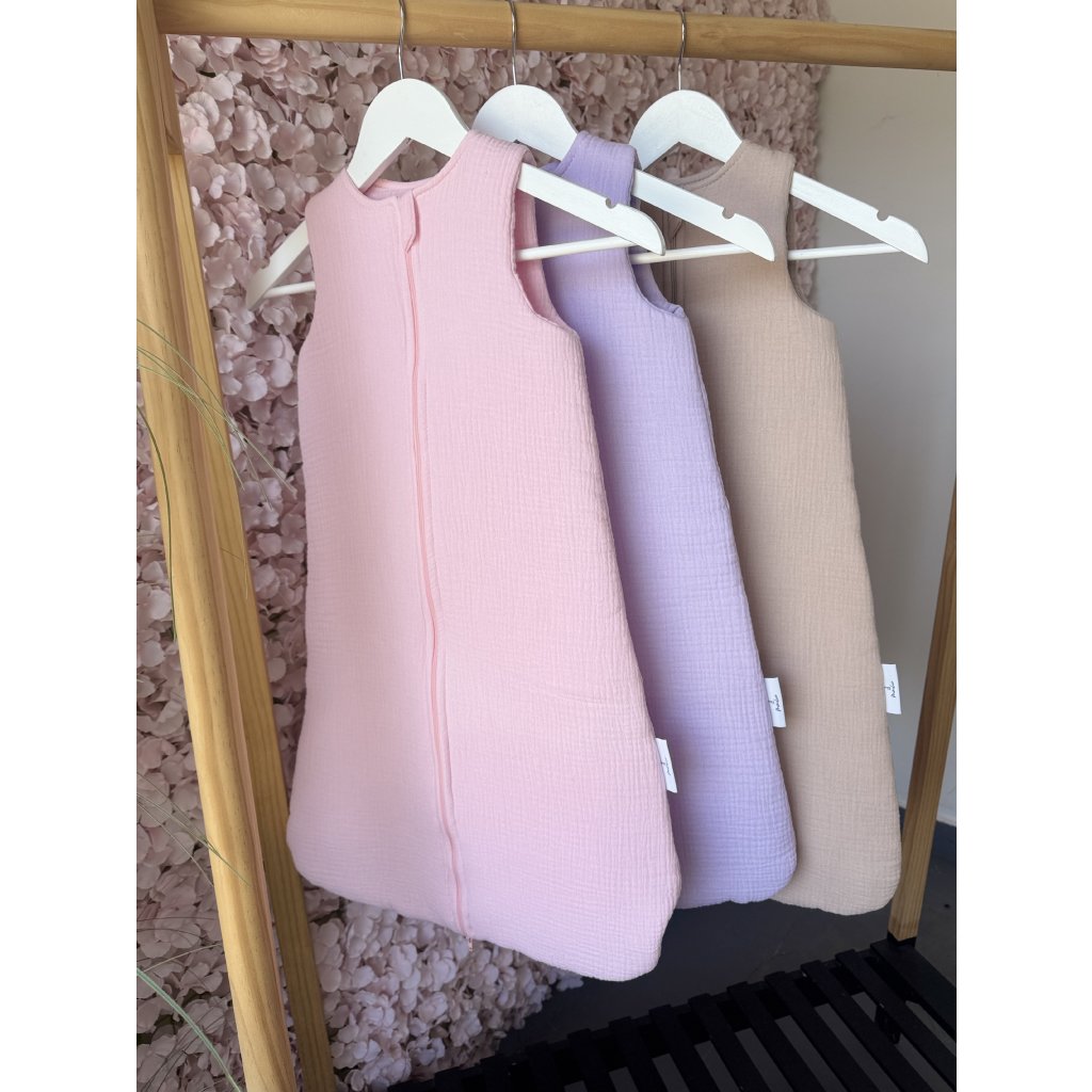 Musselin Schlafsack 2.5 TOG mit Füllung 04 - 18 Monate - Lavendel