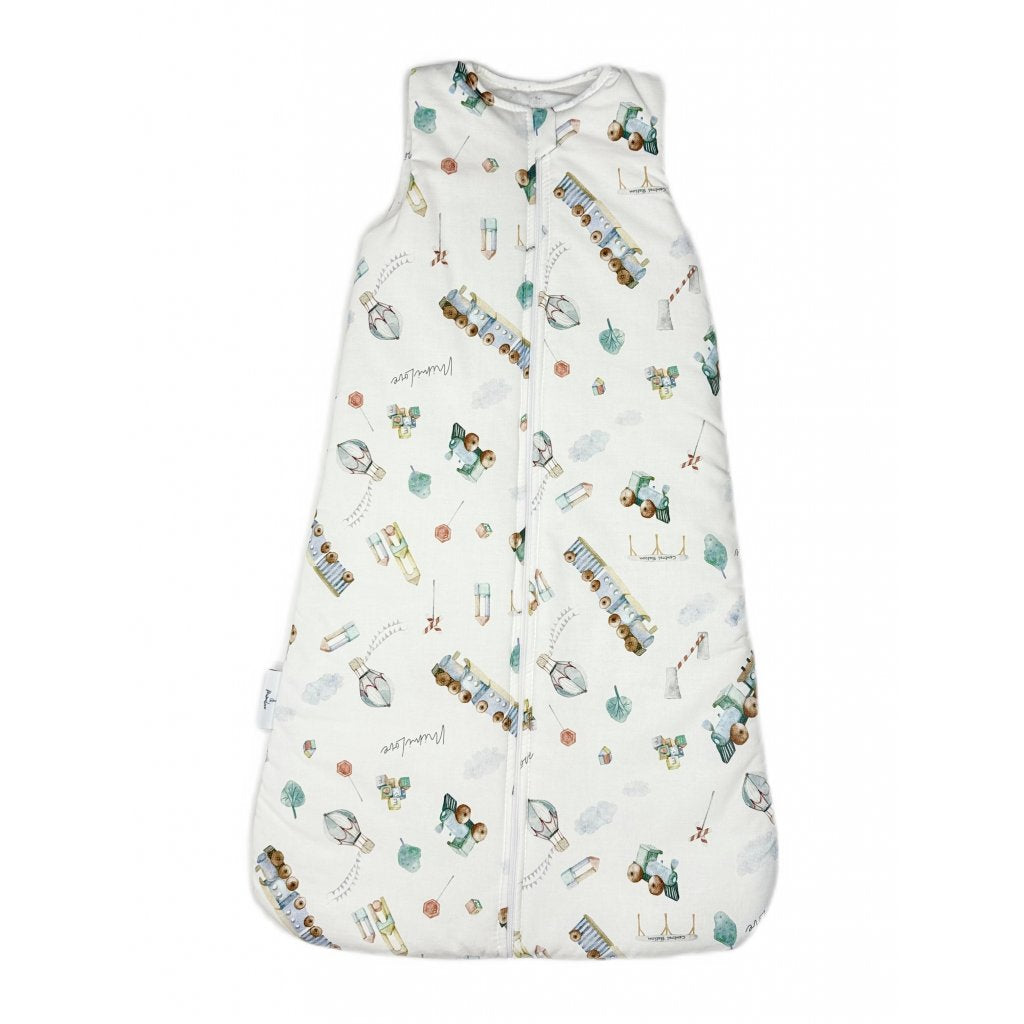 Baumwoll-Schlafsack für Kinder 04 - 18 Monate - Züge